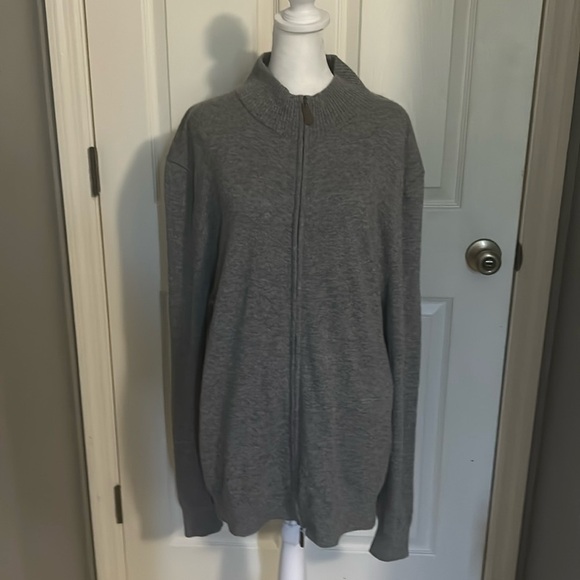 Buttoned down zippered 100% cashmere at sweater size XXL NWT - Picture 1 of 5